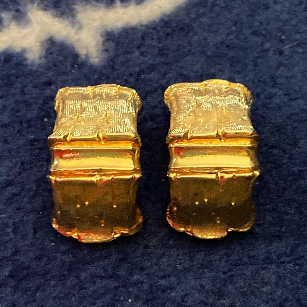 ORENA PARIS Gold Clip On Earrings